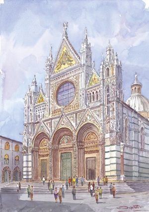 10 Siena - La splendida facciata della Cattedrale