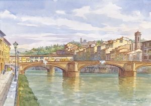 013 Firenze - Panorama dal Ponte S. Trinita