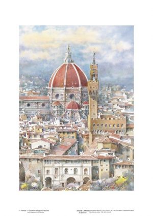 Poster 01 Firenze: Il Cupolone e Palazzo Vecchio